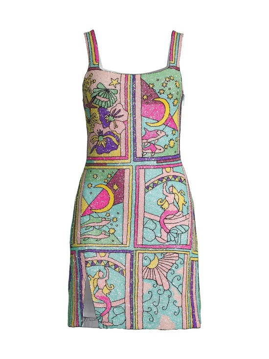 Oceanus Dresses & Skirts - Oceanus Talia Hand EMbroidered Minidress